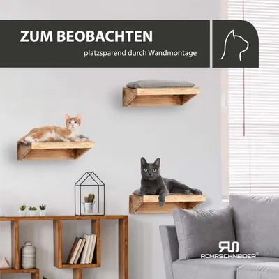 Rohrschneider geflammte Kletteretage mit Kissen
