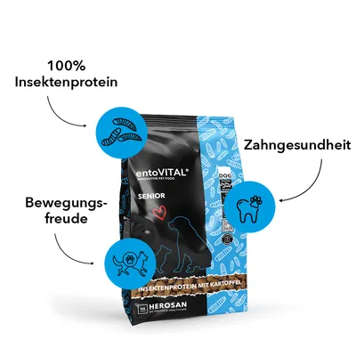 entoVITAL DOG SENIOR pour chiens entoVITAL DOG SENIOR pour chiens