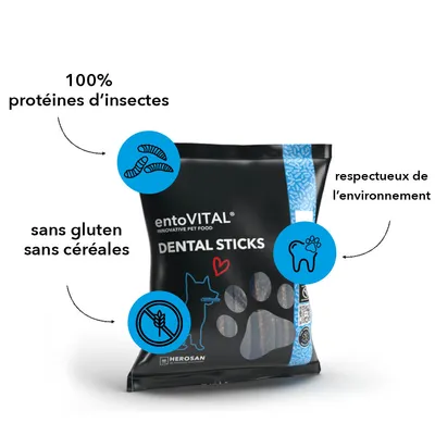 language entoVITAL DOG Dental Sticks pour chiens