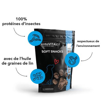  entoVITAL DOG Soft Snacks pour chiens