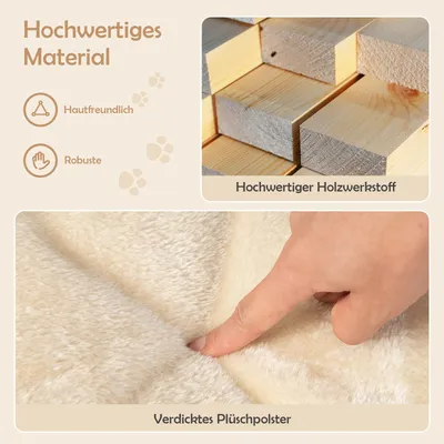 Giantex Kratzbaum Mit Sitzplattform, Sisalfläche Und Spielfellknäuel Giantex Kratzbaum Mit Sitzplattform, Sisalfläche Und Spielfellknäuel