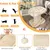 Giantex Arbre à Chat 50CM en Bois Recouvert Peluche,Poteaux en Sisal,Boule