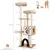 Giantex Arbre à Chat en Bois 176 CM ,5 Niveaux Plateformes,Poteaux en Sisal