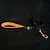 Bestia Custom Dog Gear - Laisse en cuir Bijou Orange