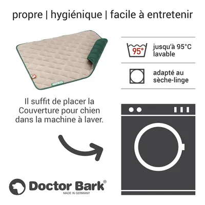 Doctor Bark Doctor Bark Plaid en Polaire Réversible Doctor Bark Doctor Bark Plaid en Polaire Réversible