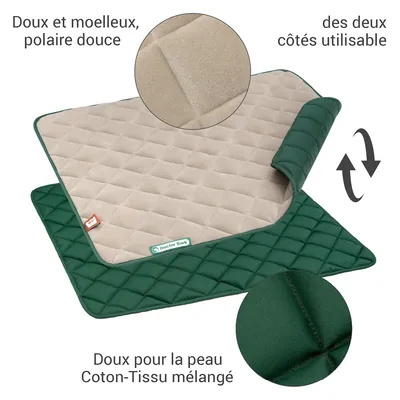 Doctor Bark Doctor Bark Plaid en Polaire Réversible Doctor Bark Doctor Bark Plaid en Polaire Réversible