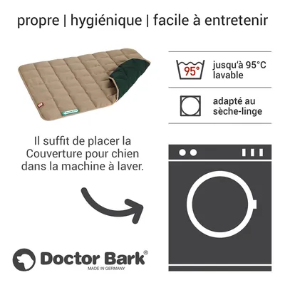 Doctor Bark Couverture matelassée réversible our chiens