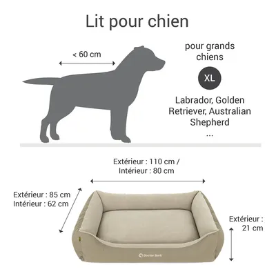 Lit pour chien Doctor Bark „GreenLabel“ Lit pour chien Doctor Bark „GreenLabel“
