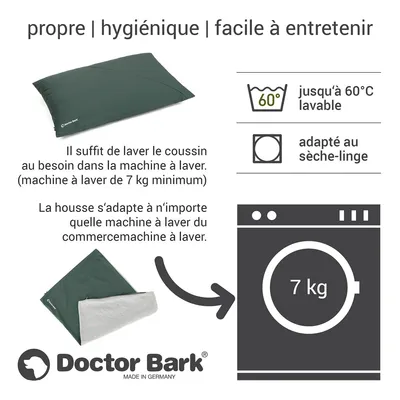 Doctor Bark Coussin Country avec Housse « GreenLabel »