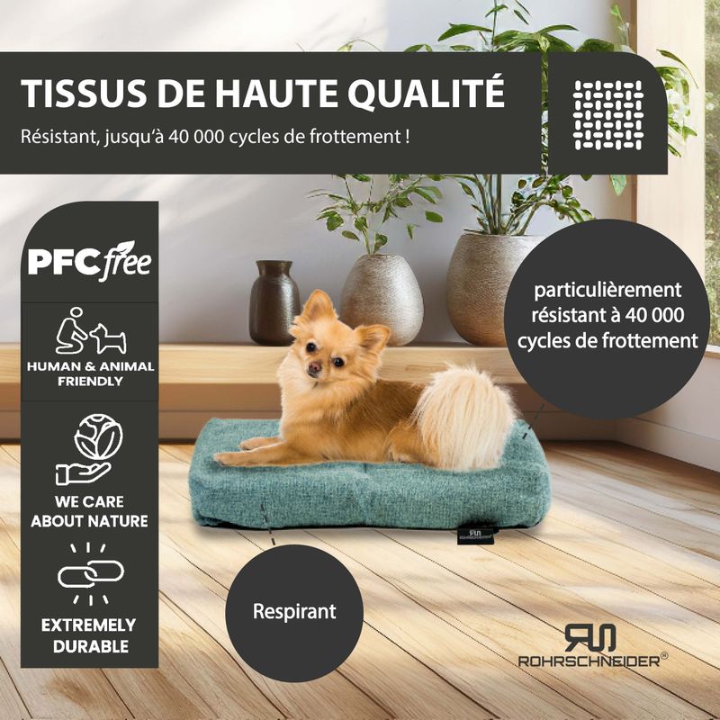 Rohrschneider Oreiller animaux avec tissu d'ameublement