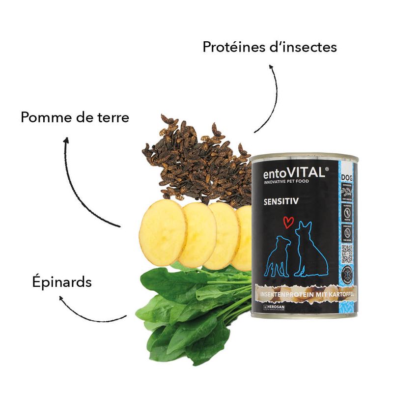 entoVITAL DOG SENSITIV nourriture humide