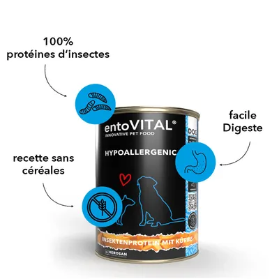 entoVITAL DOG HYPOALLERGENIC nourriture humide