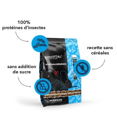 entoVITAL DOG HYPOALLERGENIC pour chiens