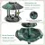 Giantex Bain d'oiseaux sur Pied,2 Lampes Solaire,Support Remplissable