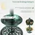 Giantex Bain d'oiseaux sur Pied,2 Lampes Solaire,Support Remplissable