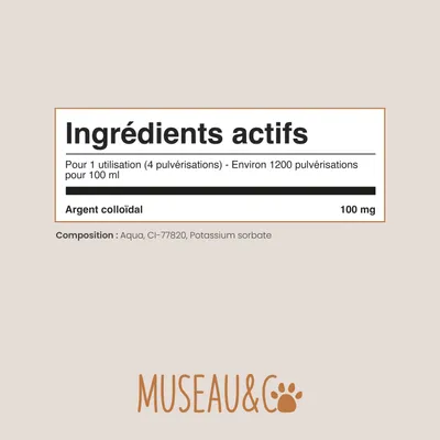Museau & Co | Kolloidales Silber | Natürliches Antiseptikum | Hund & Katze Museau & Co | Kolloidales Silber | Natürliches Antiseptikum | Hund & Katze