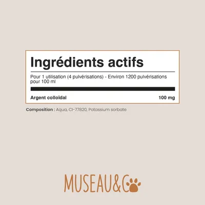 Museau & Co | Argent Colloïdal | Antiseptique Naturel | Chien & Chat