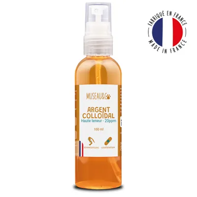 Argent Colloïdal 20ppm - Cicatrisant - Antibactérien - Chien & Chat - 100ml