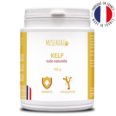 Kelp - Immunité - Système Immunitaire - Iode Naturel - Chien et Chat - 100g