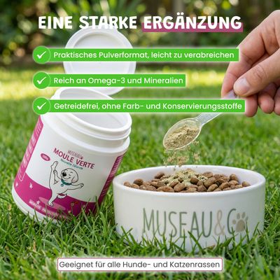 Museau & Co | Grünlippmuschel aus Neuseeland | Gelenke | Hund & Katze
