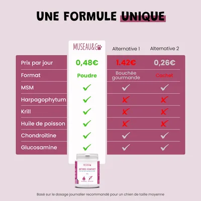 Arthro Confort - Mobilité - Articulation - Souplesse - Chien et Chat - 100g