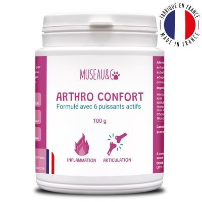 Arthro Confort - Mobilité - Articulation - Souplesse - Chien et Chat - 100g 1 boite