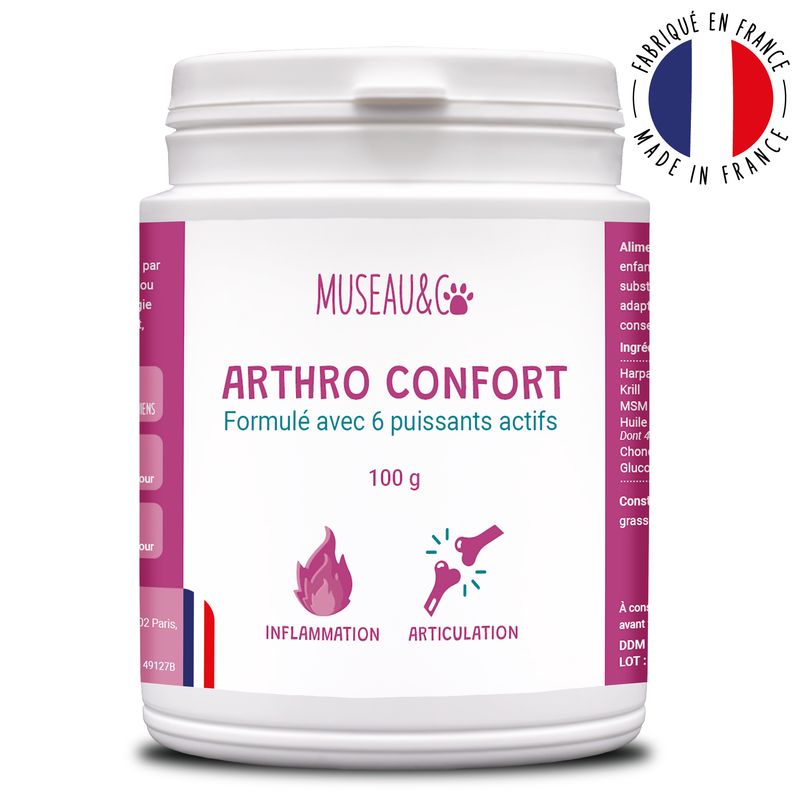 Arthro Confort - Mobilité - Articulation - Souplesse - Chien et Chat - 100g