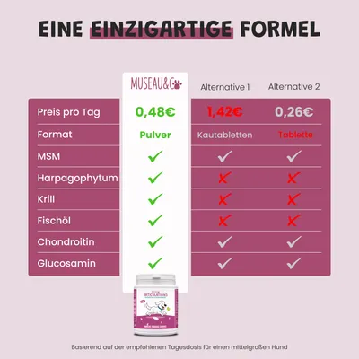 Museau & Co | Gelenke | Mobilität & Komfort 6 Wirkstoffe | Hund & Katze Museau & Co | Gelenke | Mobilität & Komfort 6 Wirkstoffe | Hund & Katze