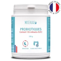 Probiotiques - Flore Intestinale - Digestion - Transit - Chien Chat - 100g