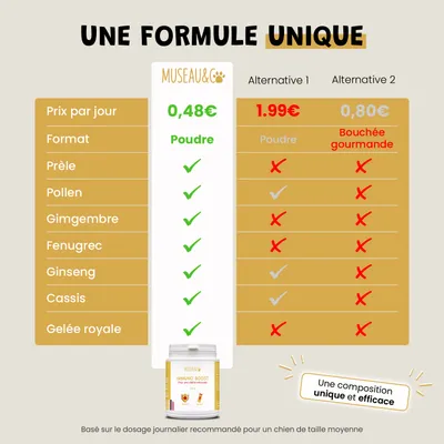 Immuno Boost - Immunité - Énergie - Vitalité - Chien et Chat - 100g