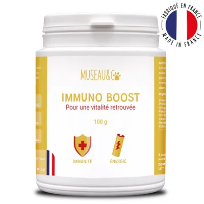 Immuno Boost - Immunité - Énergie - Vitalité - Chien et Chat - 100g