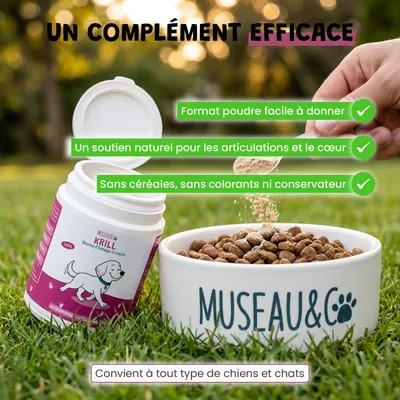 Krill - Articulation - Oméga-3 - Souplesse - Mobilité - Chien & Chat - 100g Krill - Articulation - Oméga-3 - Souplesse - Mobilité - Chien & Chat - 100g