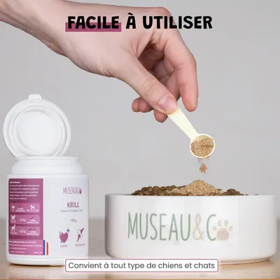 Krill - Articulation - Oméga-3 - Souplesse - Mobilité - Chien & Chat - 100g
