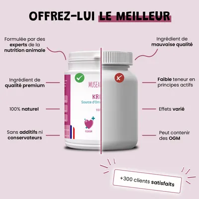 Krill - Articulation - Oméga-3 - Souplesse - Mobilité - Chien & Chat - 100g