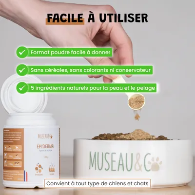 Épiderma - Anti-Démangeaisons - Pelage - Irritation - Chien et Chat - 100g