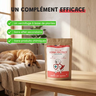 Vermi Protect - Vermifuge Naturel - Parasitaire - Chien et Chat