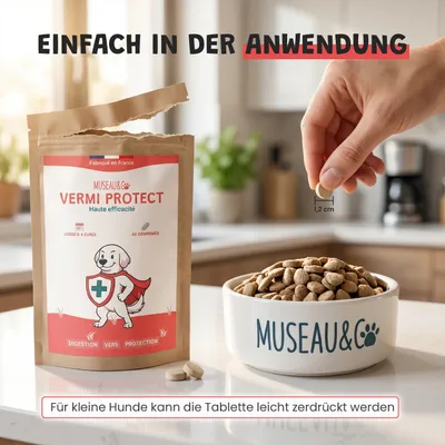 Museau & Co | Vermi Protect | Natürliche Wurmkur | Hund & Katze