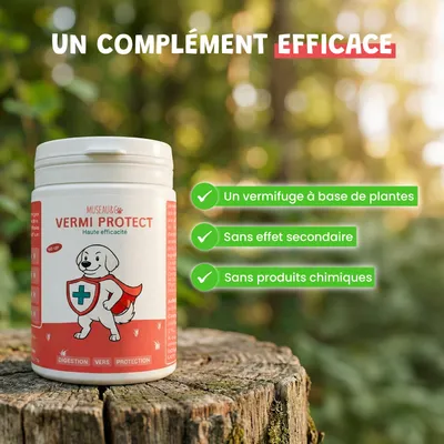 Vermi Protect - Vermifuge Naturel - Parasitaire - Chien et Chat
