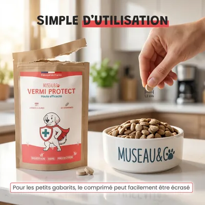 Vermi Protect - Vermifuge Naturel - Parasitaire - Chien et Chat