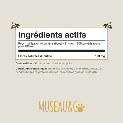 Museau & Co | Spray Propolis | Soin Buccal & Cicatrisant | Chien & Chat