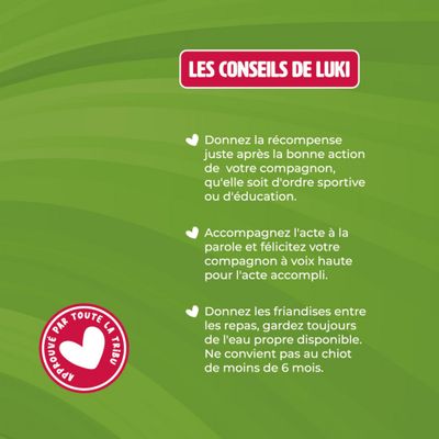 Mon Ami Luki - Lot de 3 - friandises de recompenses 200gr - chiens
