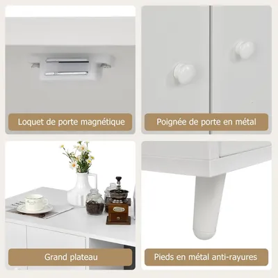 Giantex Maison de Toilette pour Chat en Bois,Double Portes 90 x 50 x 50CM