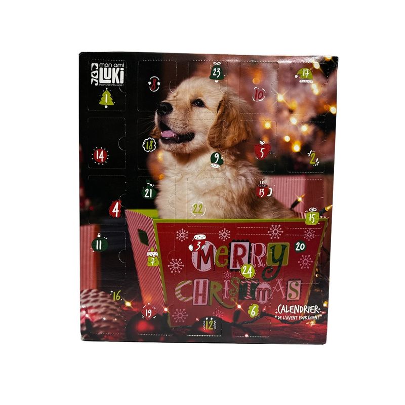CALENDRIER DE L'AVENT POUR CHIEN - 24 CASES DE FRIANDISES ET DE RECOMPENSES