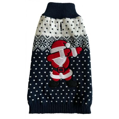 Mon Ami Luki - Pull noel brode père noel-pour chien- deguisement tricote