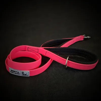 BESTIA DOG SPORT DOPPELGRIFF LEINE NEON PINK BESTIA DOG SPORT DOPPELGRIFF LEINE NEON PINK