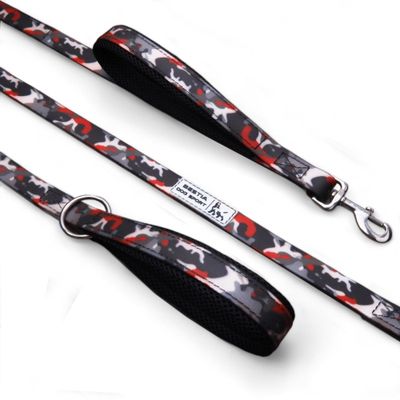BEAST DOG SPORT laisse double poignée rouge camo