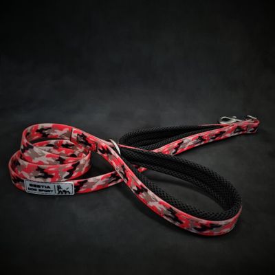 BESTIA DOG SPORT Doppelgriffleine Red Camo