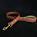 Leine aus weichem Leder mit Messingbeschichtung