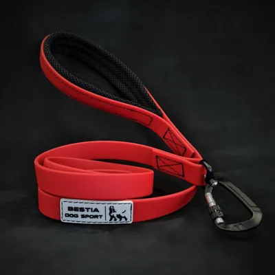 BESTIA DOG SPORT TACTICAL LEINE ROT BESTIA DOG SPORT TACTICAL LEINE ROT