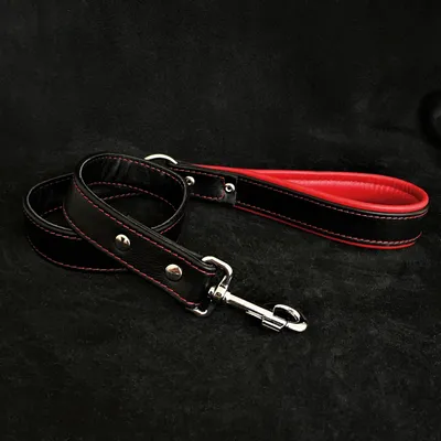 Bestia Custom Dog Gear -Laisse pour chien en cuir souple noir Bestia Custom Dog Gear -Laisse pour chien en cuir souple noir